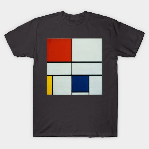 Composition C (No.III) with Red, Yellow and Blue, 1935 by Piet Mondrian T-Shirt by SteelWoolBunny